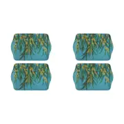 2x 2pc Ashdene Native Flora Wattle Serving Platter Scatter Tray