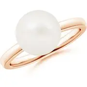 Classic Freshwater Pearl Solitaire Ring