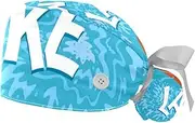 [WOSHJIUK] Working Hat 2 Pack Scrub Caps for Women,Summer Welcome to The Lake,Tie Back Cap Adjustable Scrub Hat
