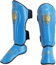 Shin Guards Muay Thai,Pads Muay Thai Training Instep,Shin Guards Kickboxing Muay Thai,Hide Leather,Leg Instep Protection Pads,Sparring Training Gear,for Fighting-Kickboxing-Karate-Martial Arts.