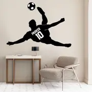 [Namly Design] Wallsticker - Soccer Player with Name and Number / Personalised