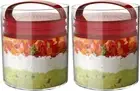 Prepara Evak Storage Glass Container, Airtight Food Container, 4.5Cup 4 Pc Set