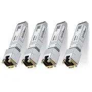 Low-Power 10G SFP+ Copper Transceiver - Reliability for Networking - 4 Pack