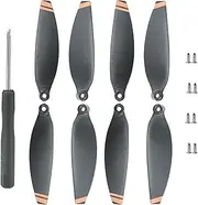8pcs Propeller Accessories Helices Drone Props Replacement Colorful Blade Wing Fans Spare Parts, for Mavic, for Mini, 2 Combo 4726F Drone Propeller Blades(Black Orange)