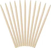 Premium 5.5 Inch Bamboo Skewers 5mm Thick Short Semi-point Caramel Candy Apple Corn Dog Sticks 100 Counts -MSL168
