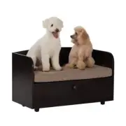 Paws + Purrs Pet Supplies + Wildlife 19.25"X15.75"X31.5" Small Beds Brown Wood
