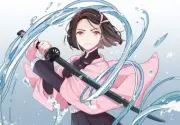Anime kimetsu no yaiba kamado nezuko sakura inyu Stitched Gaming Mat Desk