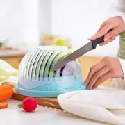 Hollow Cover Salad Vegetable Cutter Bowl With Handle Vegetable Slicer Fruit