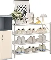 Shoe Rack Storage - Folding Shoe Rack | Multi-Layer Corner Shoe Rack Standing Shoe Racks Shoe Storage For Entryway Closet Hallway Bedroom | Metal Shoe Storage Rack Shoe Shelf