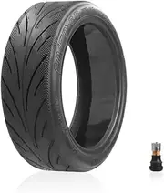 MCMATUTKEQ 10 Inch 60/70-6.5 Rubber Tubeless Scooter Tires Fit For Segway Fit For Ninebot MAX G30 Front And Rear Tyres With Gas Nozzle(1pc)