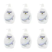 6x Dove 1000ml Body Wash Moisturising Liquid Shower Bath Soap Oxygen Moisture