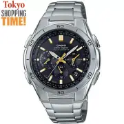 CASIO WAVE CEPTOR WVQ-M410DE-1A3JF Solar Atomic Radio Analog Chrono Men`s Watch