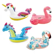 INTEX Giant Unicorn / Pink Flamingo / Dragon Swimming Pool Ride On Float Raft Beach
