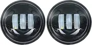 2 Pcs 4.5 Inch LED Passing Light Fog Light Auxiliary Driving Lamp Spot Driving Light Compatible With Motorcycle Road King Softail