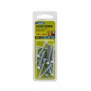 Zenith 10G x 38mm Zinc Plated Countersunk Head Wood Screws - 18 Pack