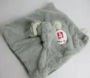 NWT Yu Me YUME Target Grey Elephant Corduroy Baby Plush Rattle Security Blanket