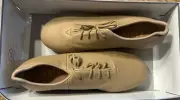 Bloch Women's “Sync” Tap Leather Dance Shoe Size 6.5 M Tan