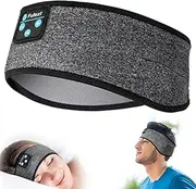 Bluetooth Sports Headband, Sleep Headphones, Wireless Headband, Black