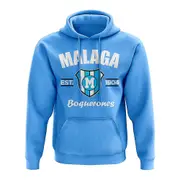 UKSoccerShop Malaga Established Hoody (Sky) Sky Blue XL (45-48 inch)