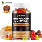 Mushroom Gummies- Improve Memory & Cognitive - Lion's Mane, Maitake, Cordyceps
