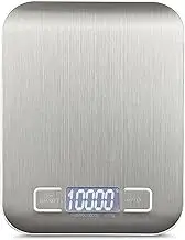 Portable Digital Scale Digital Kitchen Scale Prof ional Accu e Electronic Scale Precision 10kg*1g DH-2012 Silver The Weight of The a cle Shall not Exceed 10 kg.