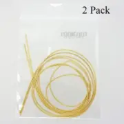 2 x 34" Gold Tone French Wire Bullion Gimp Thread Cord Cover fit 0.5mm #33934