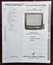 Sams Photofact 4266 Service Manual for RCA F19281TX1 (Chassis CTC185B4)