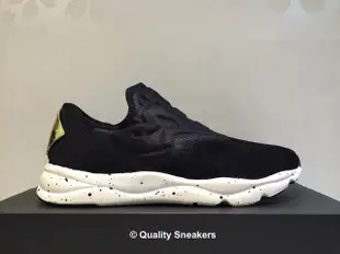 現貨 - Reebok FuryLite Slip-On Lux 黑白 麂皮 潑墨 黑金 襪套 女段 V69633