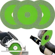 Glass Cutting Disc, Thin Saw Bladewheel Glass Ceramic Cutting For Angle Grindergreen3pcs TY