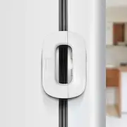 AMOMYDOG Fridge Lock, Single Door Refrigerator Lock, Child Safety Lock with 3M Adhesive, Baby Drawer Lock (White)