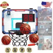 Mini Basketball Hoop Indoor with Electronic Scoreboard - Perfect Birthday Gift