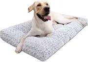 CREASION Grey 29Inch Dog Bed Rose Velvet Dog Beds Large Bite-Resistant Autumn and Winter Pet Mats Four Seasons Universal Cat Kennel Dog Bed Soft Dog Cage Mats Under 17.5kg for Dogs