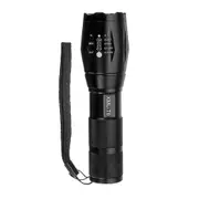 A100 T6 800Lumens 5Modes Brightness Zoomable Tactical LED Flashlight Suit & Removable Bicycle Light with Handlebar clip