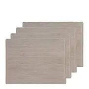 4pc J. Elliot Miller Braided 33x48cm Placemat Set Cotton Mat Tableware Sandstone