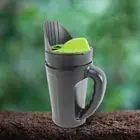 Salt Spreader Adjustable Opening Sizes Lawn Fertilizer Spreader Seed Dispenser