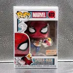 FUNKO POP 蜘蛛人 PIZZA裝 BL限定貼 MARVEL SPIDERMAN 搖頭公仔 鋼鐵人