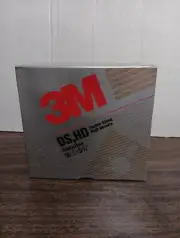 3M Double Sided, High Density 5 1/4” Diskettes,10-Count, Sealed