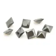 50pcs 2x2-12x12mm Square Black Loose cubic Zirconia CZ Stone For DIY Birthstone