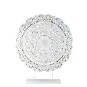 Maine & Crawford Celeste 60cm Round Ornament On Stand - White