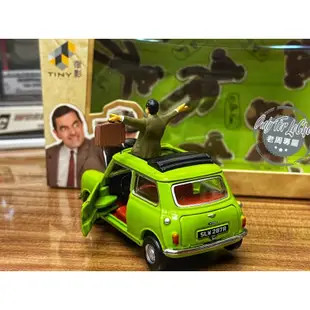 現貨 老周微影 特價 豆豆先生 Mr. Bean Mini Cooper 1/64 人偶 合金模型車 Tomica 多美