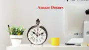 Silver Table Desk Clock Home Decor /Nautical Style London Bond Street Chrome