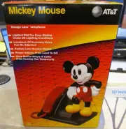 Vintage AT&T Mickey Mouse Telephone Made in 1990 Never Used in Original Box NOB