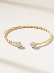 [David Yurman] David Yurman - Solari 18-karat Gold Diamond Cuff - One size One size Gold