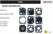Kit Series Membrane Complete Membrane Carburettor C1U Zama