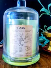 Cloche Candle. Palmistry Scented Candle. Wicca. Witchcraft