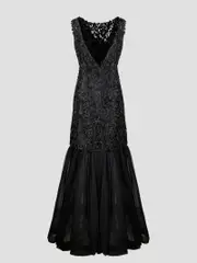 [Alberta Ferretti] Alberta Ferretti-Long Dresses Nero-Donna 42