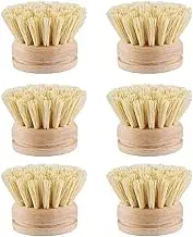 6piece Enough Dish Brush Heads to Replace Worn-Out Ones Ensuring Hygienic and Fresh Cleaning Experience Enough, Sisal Hair