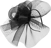 [ELAYARD] Bride Fascinator Headpiece Mesh Plume Clip Wedding Bridal Hair Accessories Headband