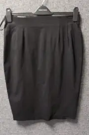 Dorothy Perkins Black Midi Pencil Skirt UK 14 RRP £18 LN049 AA 15