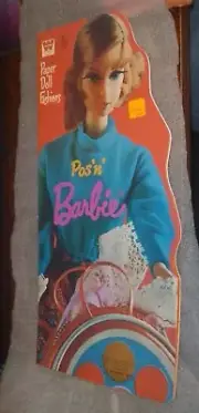 Unused Pos'n' Barbie Paper Doll Fashion~*~Mattel 1975 By Whitman~*~On Sale